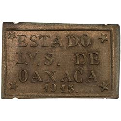 OAXACA: AE 3 centavos, 1915. NGC MS64