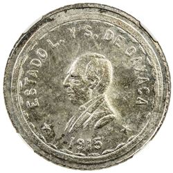 OAXACA: AR 2 pesos, 1915. NGC MS63