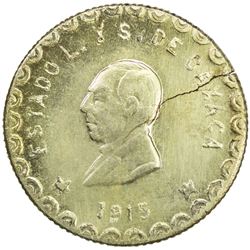 OAXACA: AV 20 pesos, 1915. UNC