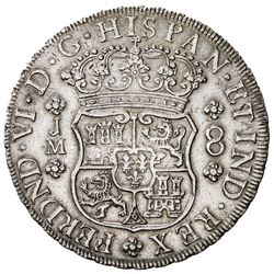 PERU: Fernando VI, 1746-1759, AR 8 reales, 1758. EF-AU