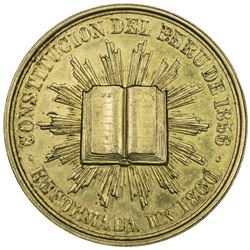 PERU: medal (11.99g), 1860. AU