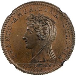 UNITED STATES: AE medal, 1796. NGC MS66