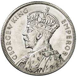 AUSTRALIA: George V, 1910-1936, AR florin, 1934-35. UNC