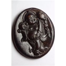 Natural Jade Hand Carved Good Luck Buddha Pendant