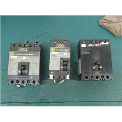 Square D Circuit Breakers, 15/40/100Amp