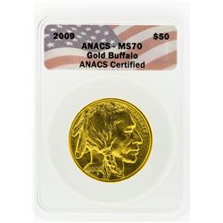 2009 ANACS MS70 $50 Gold Buffalo Gold Coin