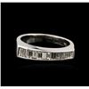 Image 2 : 18KT White Gold 0.69ctw Diamond Ring
