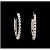 Image 1 : 2.02ctw Diamond Earrings - 18KT White Gold