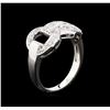 Image 4 : 0.35ctw Diamond Ring - 18KT White Gold