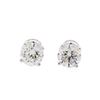 Image 1 : 1.40ctw Diamond Stud Earrings - 14KT White Gold
