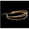 Image 2 : 0.41ctw Diamond Bangle Bracelet - 14KT Yellow Gold