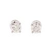 Image 1 : 0.93ctw Diamond Stud Earrings - 14KT White Gold