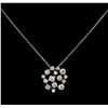 Image 1 : 0.84ctw Diamond Necklace - 14KT White Gold