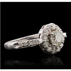 14KT White Gold 1.63ctw Diamond Ring