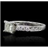 Image 1 : 18KT White Gold 1.55ctw Diamond Ring