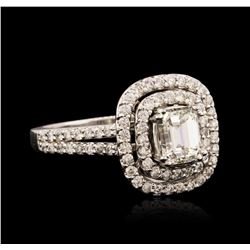 14KT White Gold EGL USA Certified 1.82ctw Diamond Ring