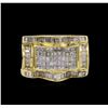 Image 2 : 14KT Yellow Gold 2.71ctw Diamond Ring