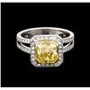 Image 2 : 18KT White Gold 2.75tcw Diamond Ring