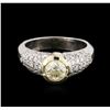 Image 1 : 14KT Two-Tone Gold 1.58ctw Diamond Ring