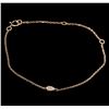 Image 1 : 0.02ctw Diamond Bracelet - 14KT Rose Gold