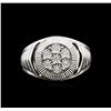 Image 1 : 0.10ctw Diamond Ring - 14KT White Gold
