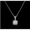 Image 1 : 0.68ctw Diamond Necklace - 14KT White Gold