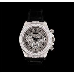 Rolex 18KT White Gold 4.00ctw Diamond Daytona Men's Watch