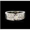 Image 2 : 14KT White Gold 0.75ctw Diamond Ring