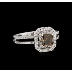 0.81ct Fancy Brown Diamond Ring - 14KT White Gold