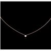 Image 2 : 0.09ct Diamond Necklace - 14KT Rose Gold