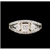 Image 2 : 14KT White Gold 1.61ctw Diamond Ring