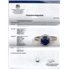 Image 2 : 2.75ct Blue Sapphire and Diamond Ring - 14KT White Gold