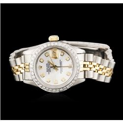 Rolex Two-Tone Diamond DateJust Ladies Watch