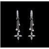 Image 1 : 14KT White Gold 1.25ctw Diamond Earrings