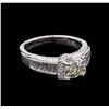 Image 1 : 1.51ctw Diamond Ring - 18KT White Gold