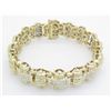 Image 3 : 10.00ctw Diamond  Bracelet - 14KT Yellow Gold