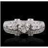 Image 1 : 14KT White Gold 1.15ctw Diamond Ring