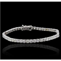 14KT White Gold 6.12ctw Diamond Tennis Bracelet