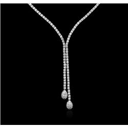 14KT White Gold 1.03ctw Diamond Necklace