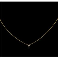 0.09ct Diamond Necklace - 14KT Yellow Gold