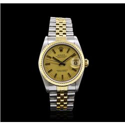 Rolex Two-Tone Mid-Size DateJust Watch