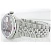 Image 7 : Rolex Stainless Diamond and Ruby DateJust Men's Watch