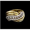 Image 2 : 0.73ctw Diamond Ring - 14KT Two-Tone Gold