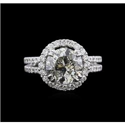 3.80ctw Diamond Ring - 18KT White Gold