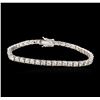 Image 1 : 14KT White Gold 6.90ctw Diamond Tennis Bracelet