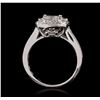 Image 3 : 18KT White Gold 1.56ctw Diamond Ring
