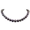 Image 1 : 0.09ctw Tahitian Cultured Pearl and Diamond Necklace