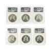 Image 2 : 1993-1998 NGC MS69 American Silver Eagle Coin Set of 6