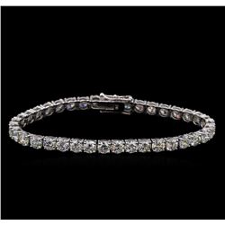 18KT White Gold 15.45ctw Diamond Tennis Bracelet