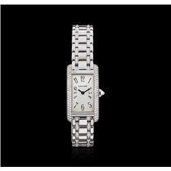 Cartier 18KT White Gold 2.00ctw Diamond Tank Americaine Ladies Watch